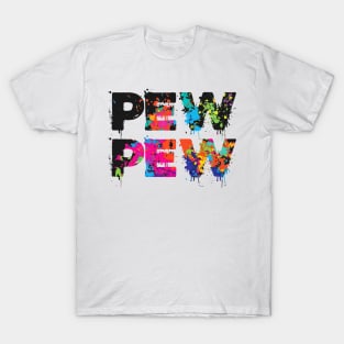 Pew Pew - Funny Paintball T-Shirt